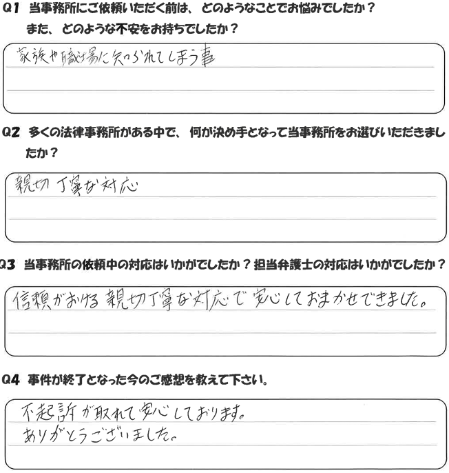 匿名希望・45歳・警備業のアンケート