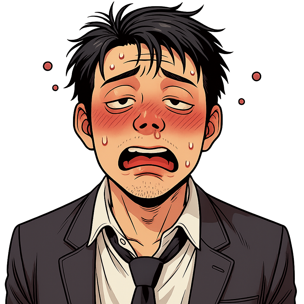 歳男性会社員・傷害のイラスト""